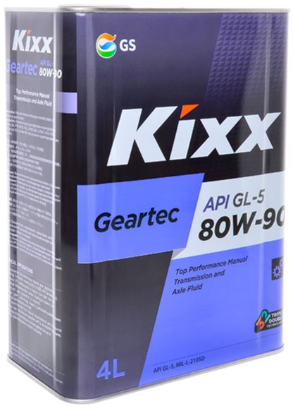 Олива трансмісійна KIXX Geartec Gl-5 80w-90 4 л (GS113067)